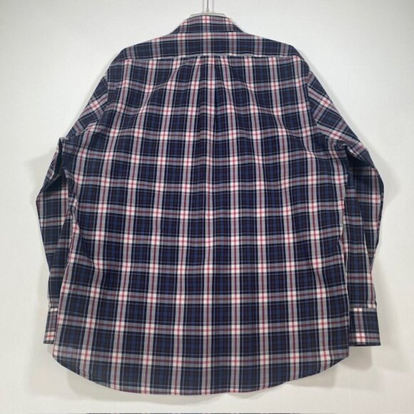 Peter Millar Long Sleeve Button Down Multi Colored Plaid Shirt Size XL Casual - Picture 3 of 13